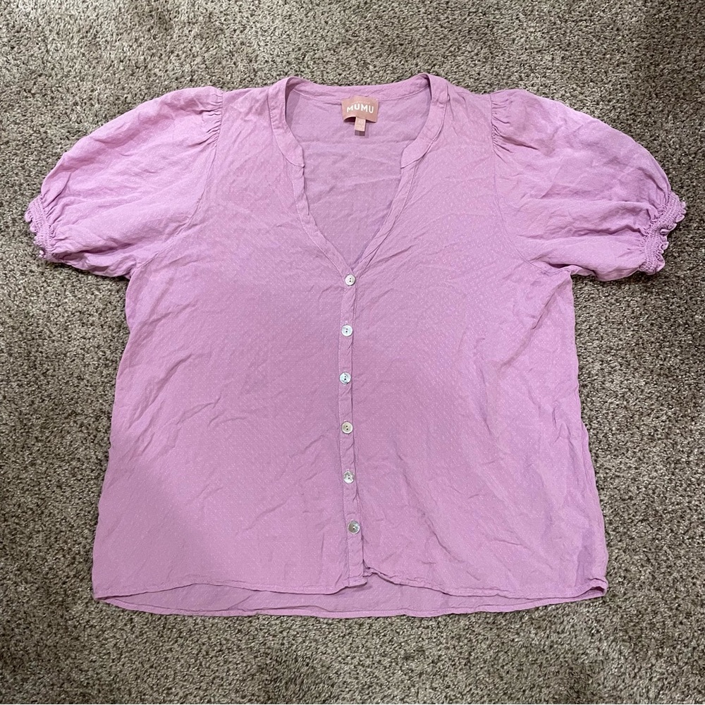 Show Me Your Mumu light pink blouse